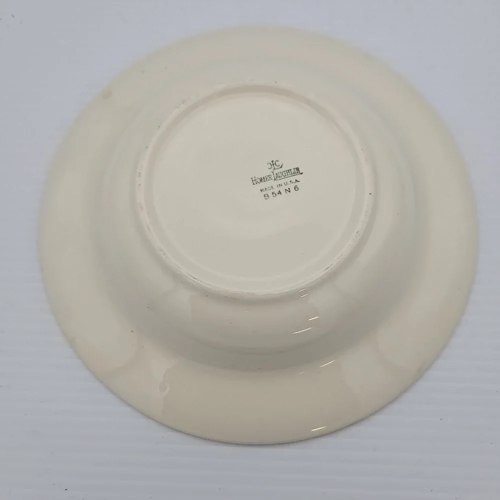 Homer Laughlin Lifetime China Imperial Cavalier Vintage Serving Bowl Rimmed Soup